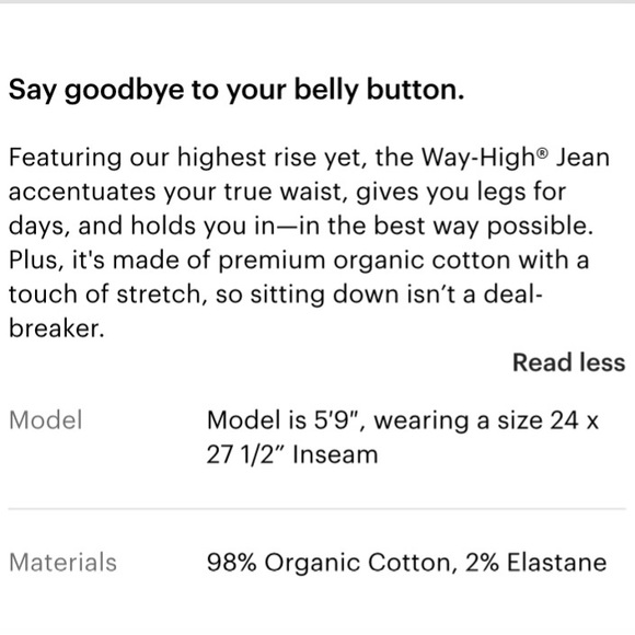 Everlane Way High Button Fly - Picture 5 of 6